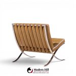 mies van der rohe for knoll mid century barcelona lounge chairs - pair