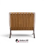 mies van der rohe for knoll mid century barcelona lounge chairs - pair