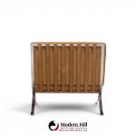 mies van der rohe for knoll mid century barcelona lounge chairs - pair