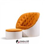 milo baughman for thayer coggin mid century lounge chair and ottoman