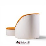 milo baughman for thayer coggin mid century lounge chair and ottoman