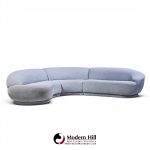 milo baughman for thayer coggin mid century sectional sofa