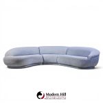 milo baughman for thayer coggin mid century sectional sofa