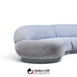milo baughman for thayer coggin mid century sectional sofa