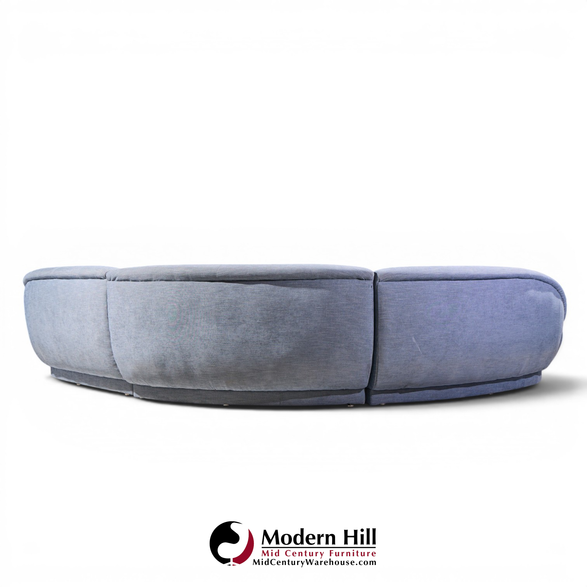 milo baughman for thayer coggin mid century sectional sofa