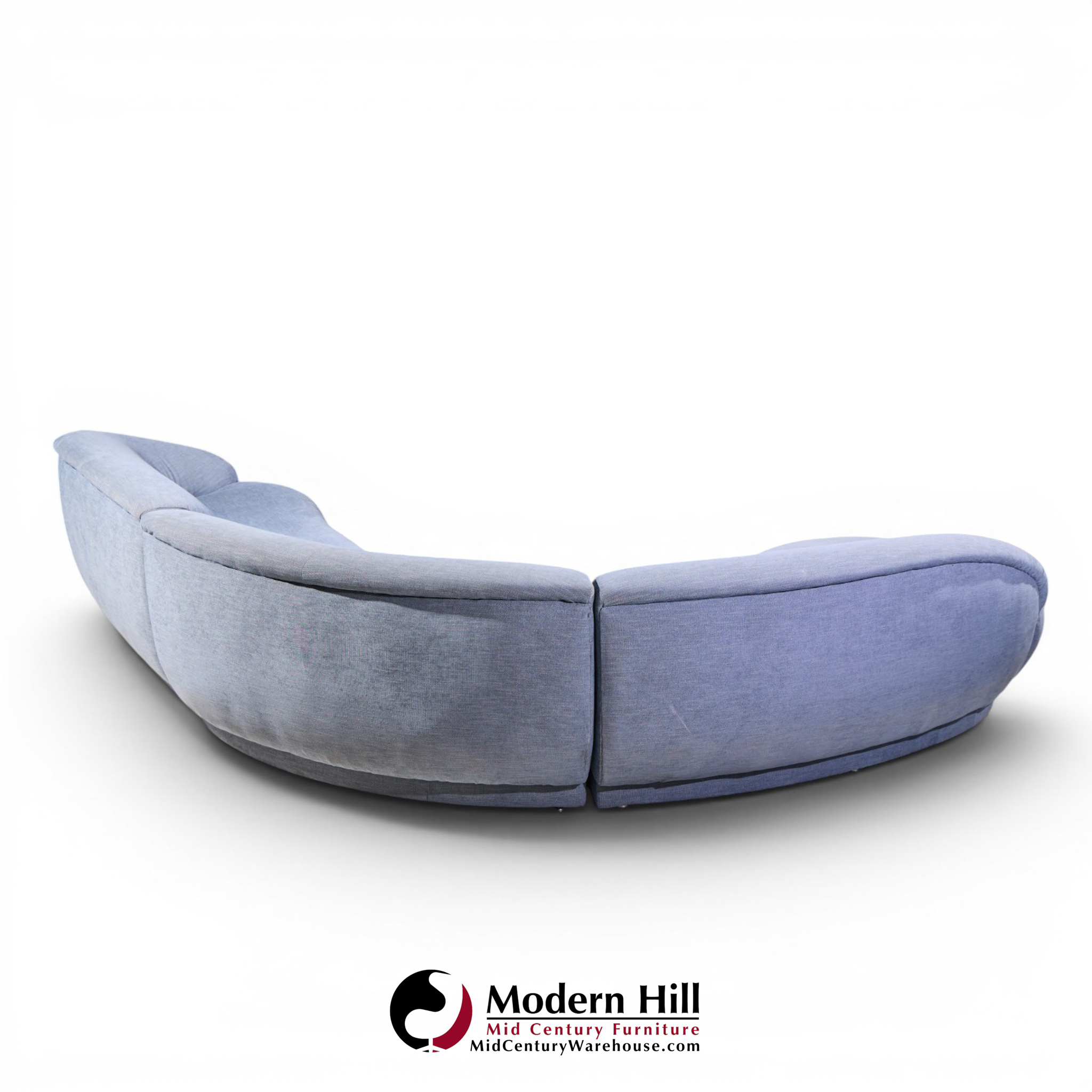 milo baughman for thayer coggin mid century sectional sofa