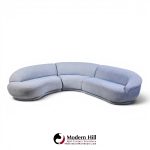 milo baughman for thayer coggin mid century sectional sofa