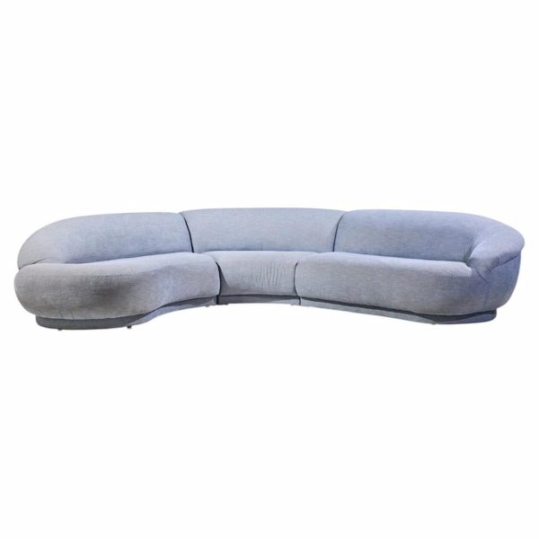 milo baughman for thayer coggin mid century sectional sofa