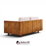 milo baughman for thayer coggin style mid century rosewood case loveseat sofa