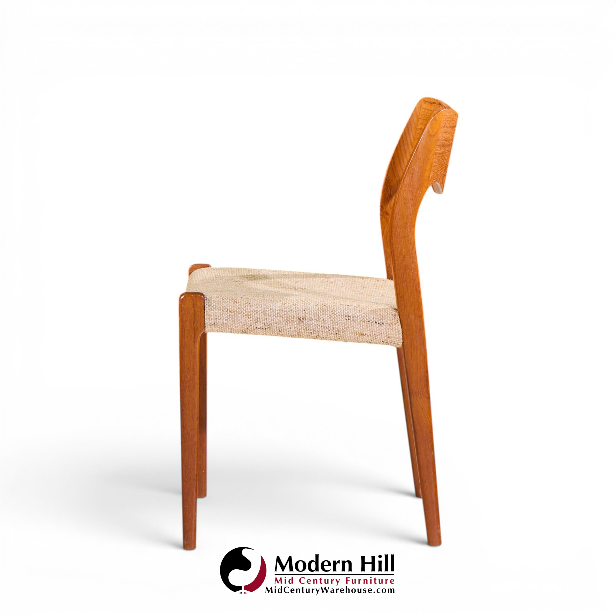 niels moller models 55 and 71 mid century danish teak dining chairs - set of 12