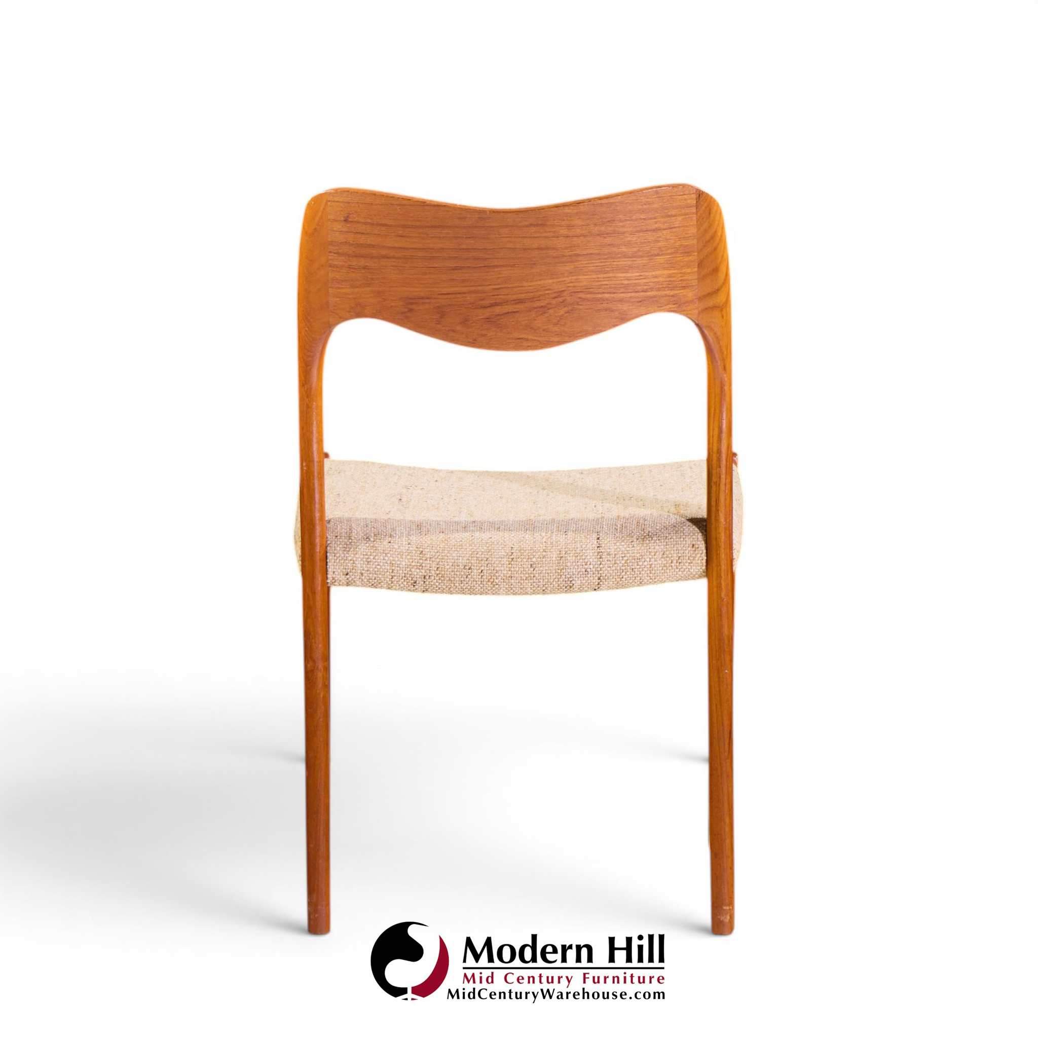 niels moller models 55 and 71 mid century danish teak dining chairs - set of 12