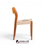 niels moller models 55 and 71 mid century danish teak dining chairs - set of 12