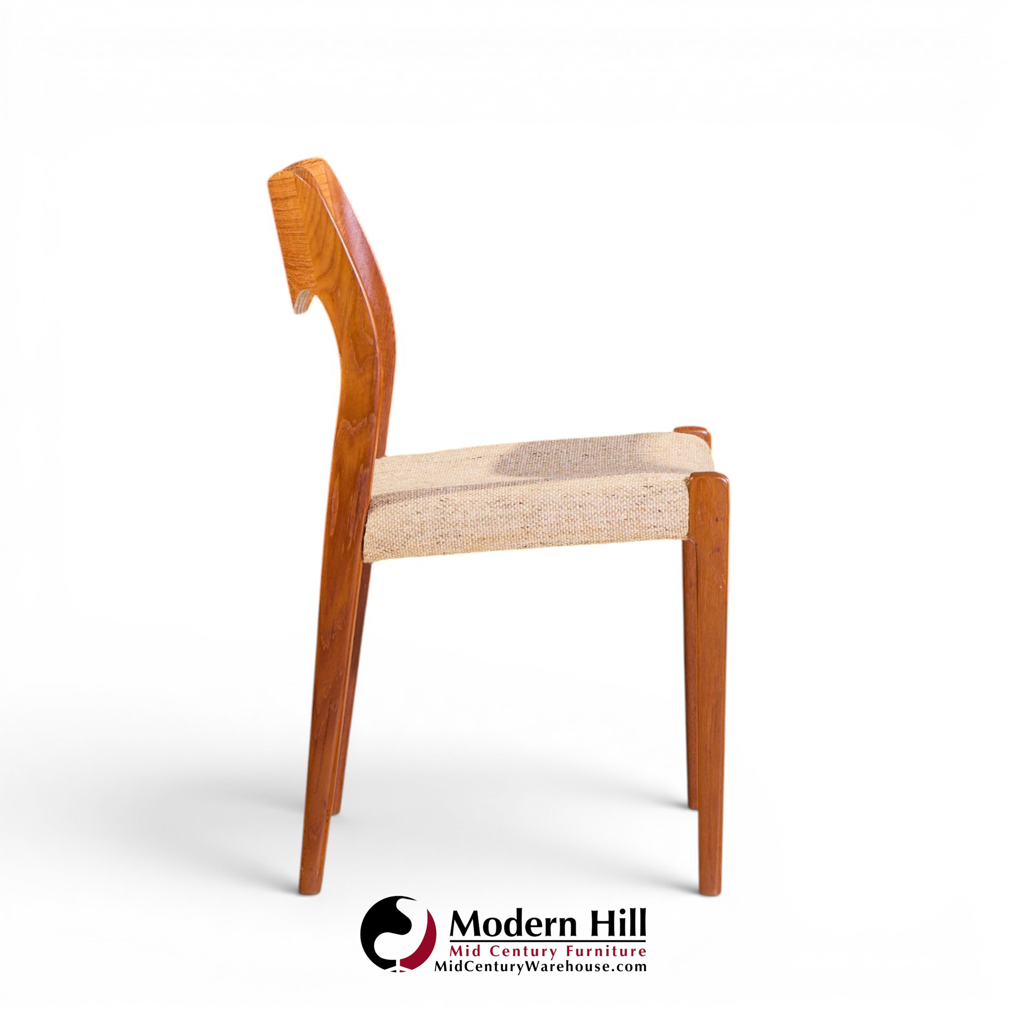 niels moller models 55 and 71 mid century danish teak dining chairs - set of 12