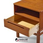 robsjohn gibbings for widdicomb mid century bleached mahogany dropside console table
