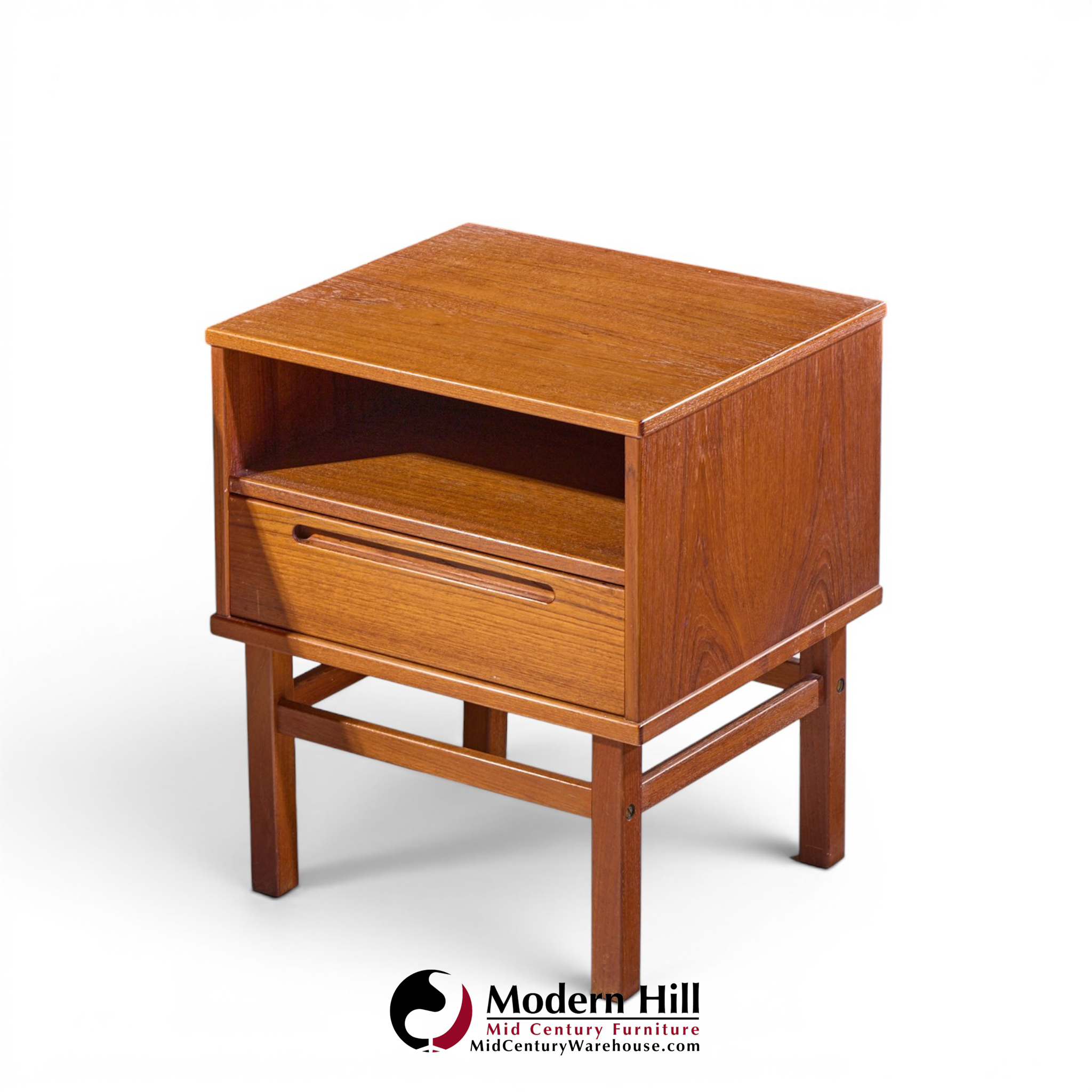 nils johnsson for tørring møbelfabrik mid century danish teak nightstands - pair