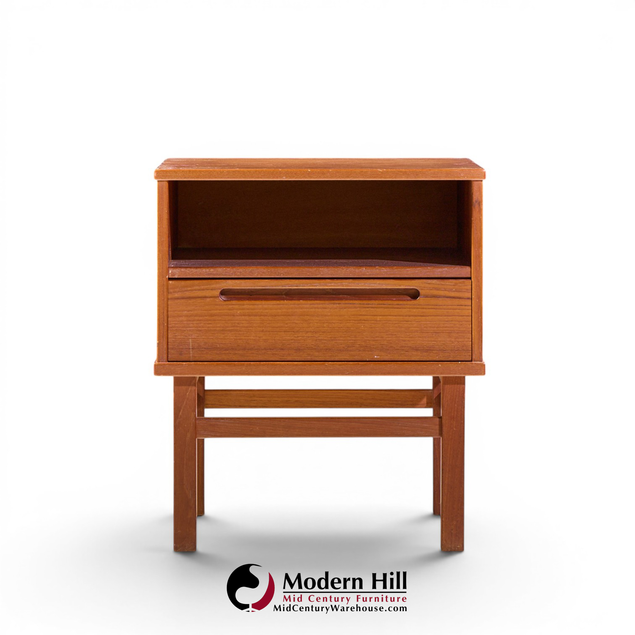 nils johnsson for tørring møbelfabrik mid century danish teak nightstands - pair