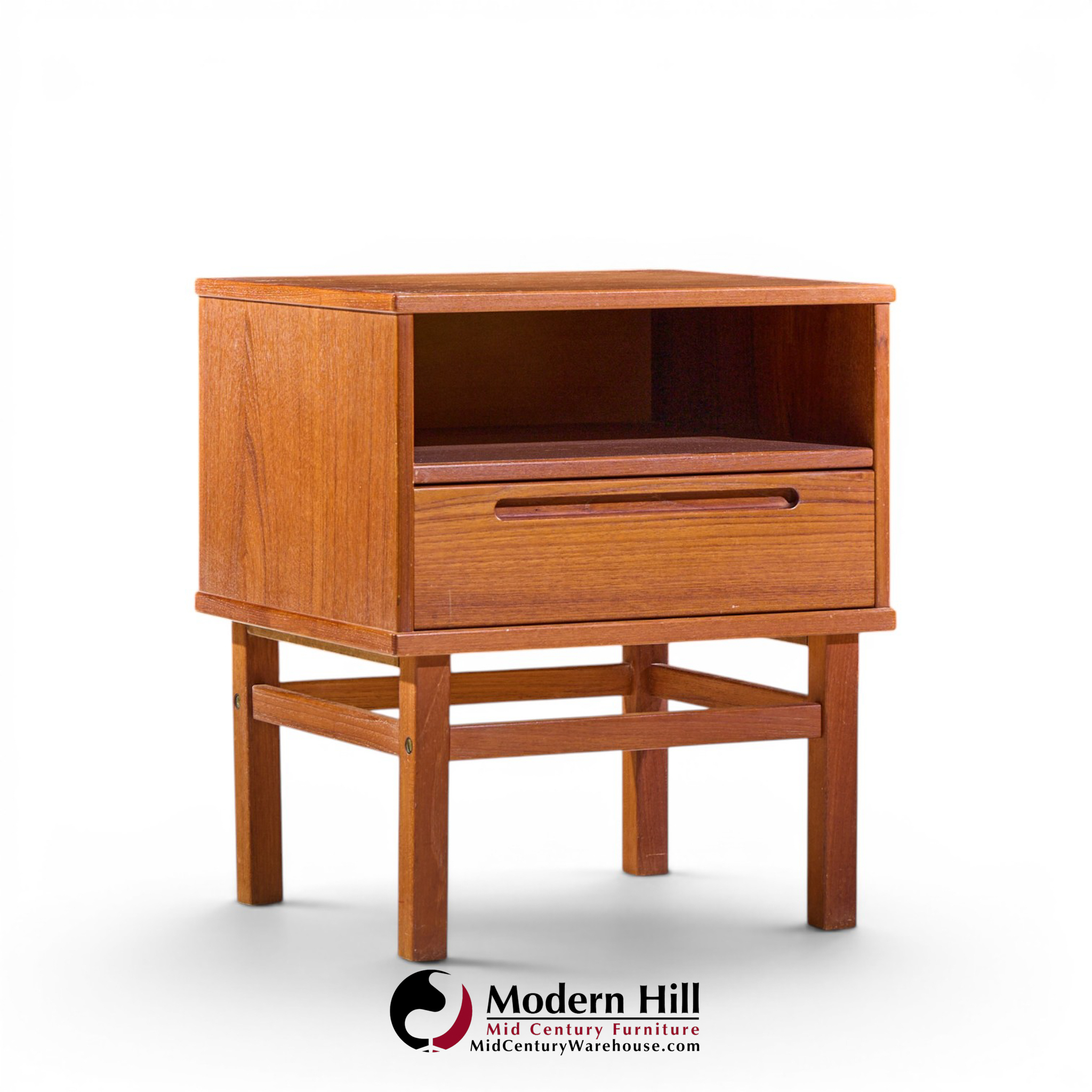 nils johnsson for tørring møbelfabrik mid century danish teak nightstands - pair