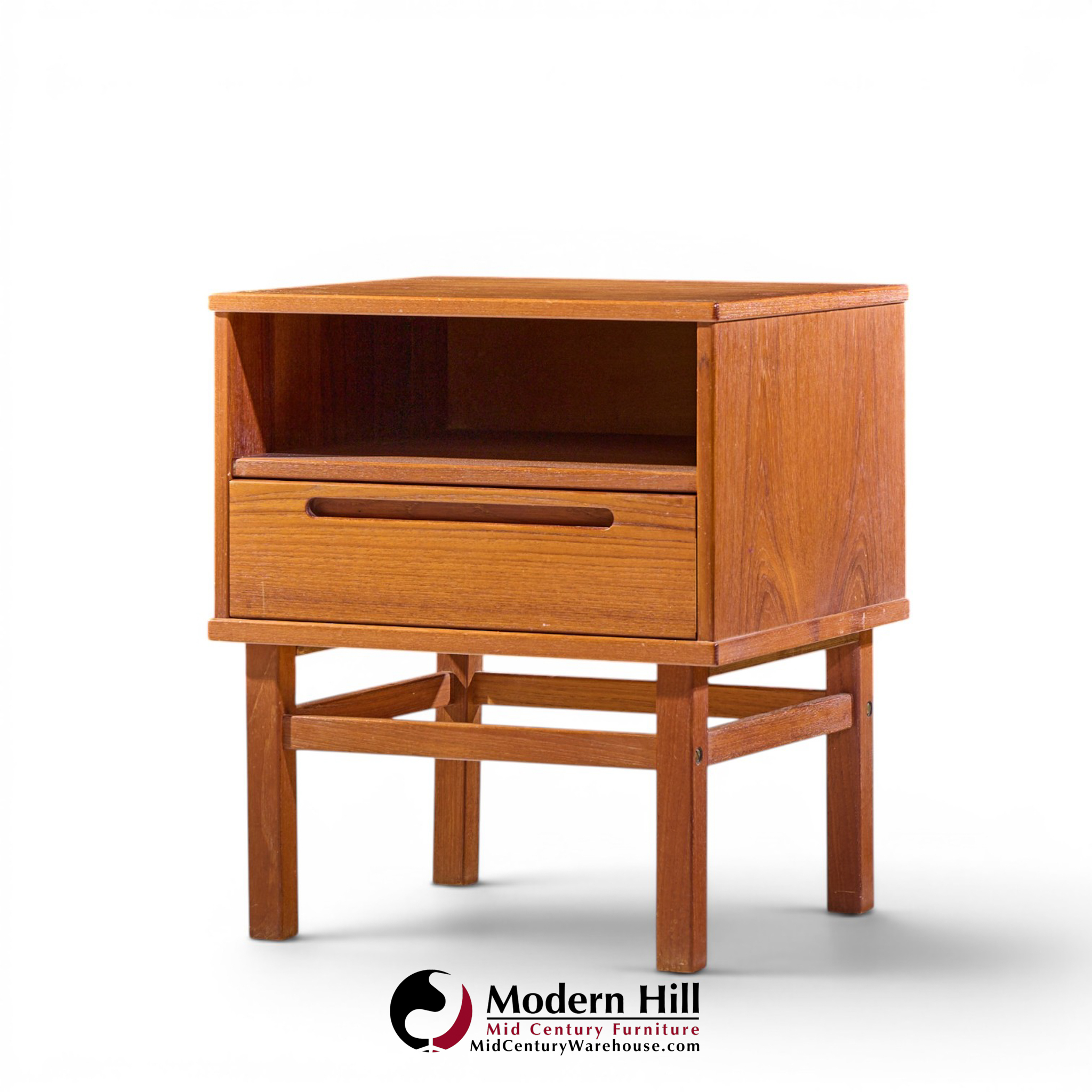 nils johnsson for tørring møbelfabrik mid century danish teak nightstands - pair