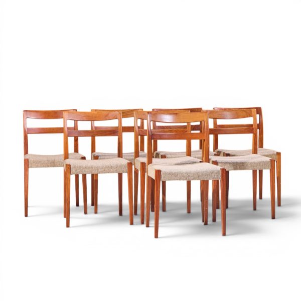 nils jonsson for troeds garmi mid century swedish teak dining chairs - set of 8