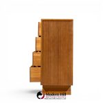 paul frankl for brown saltman mid century oak and brass highboy dresser