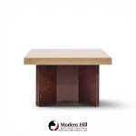 paul frankl for johnson furniture mid century mahogany and cork coffee table