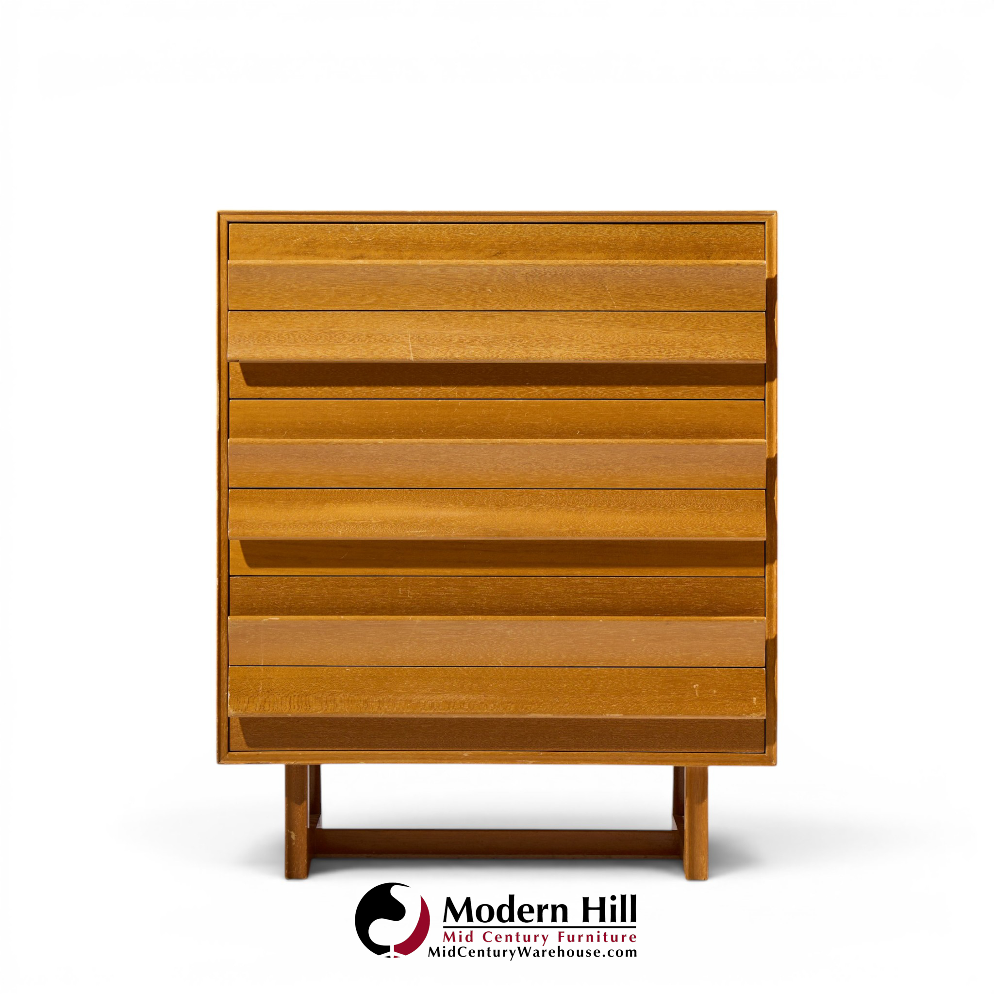 paul laszlo for brown saltman mid century bleached mahogany highboy dresser