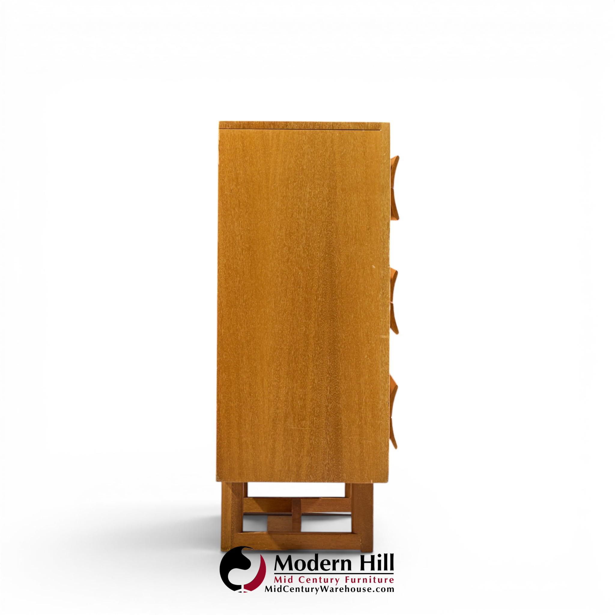 paul laszlo for brown saltman mid century bleached mahogany highboy dresser