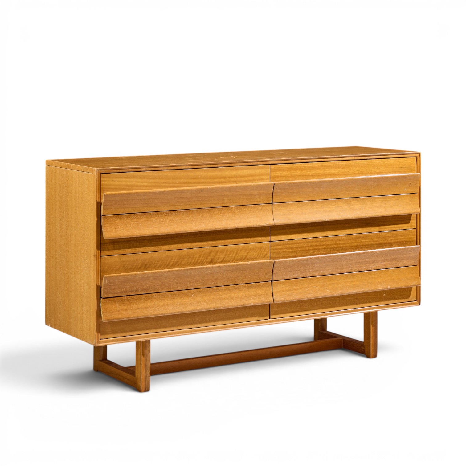 paul laszlo for brown saltman mid century bleached mahogany lowboy dresser