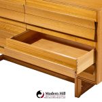 paul laszlo for brown saltman mid century bleached mahogany lowboy dresser
