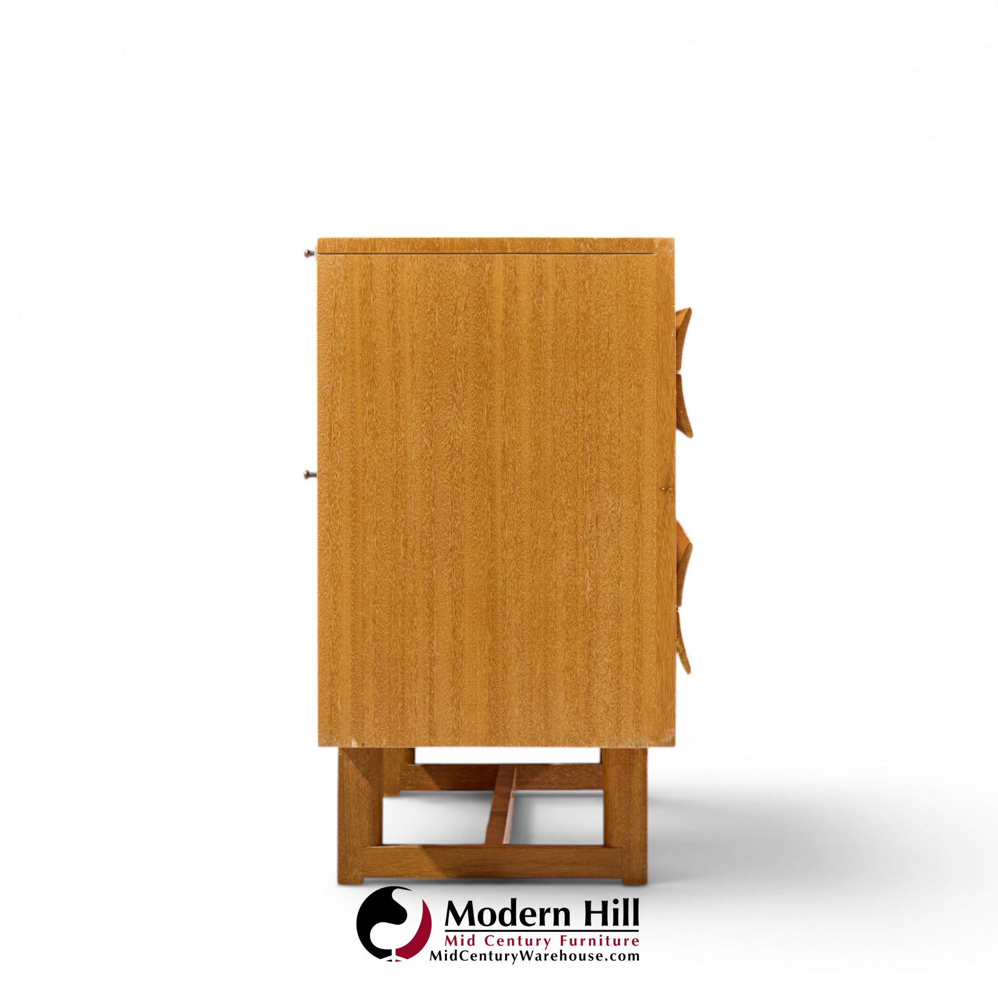 paul laszlo for brown saltman mid century bleached mahogany lowboy dresser