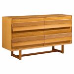 paul laszlo for brown saltman mid century bleached mahogany lowboy dresser