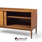 paul mccobb for planner group mid century maple sliding door credenza