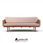 peter hvidt and orla mølgaard nielsen mid century teak and cane daybed