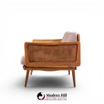 peter hvidt and orla mølgaard nielsen mid century teak and cane daybed