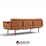 peter hvidt and orla mølgaard nielsen mid century teak and cane daybed