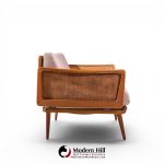 peter hvidt and orla mølgaard nielsen mid century teak and cane daybed