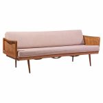 peter hvidt and orla mølgaard nielsen mid century teak and cane daybed