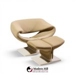 pierre paulin for artifort mid century ribbon chairs with ottoman