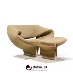 pierre paulin for artifort mid century ribbon chairs with ottoman