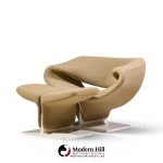 pierre paulin for artifort mid century ribbon chairs with ottoman