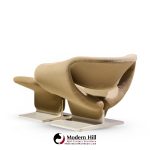 pierre paulin for artifort mid century ribbon chairs with ottoman