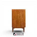 ramseur harlequin mid century walnut credenza and hutch