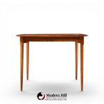 ramseur mid century walnut expanding dining table with 3 leaves