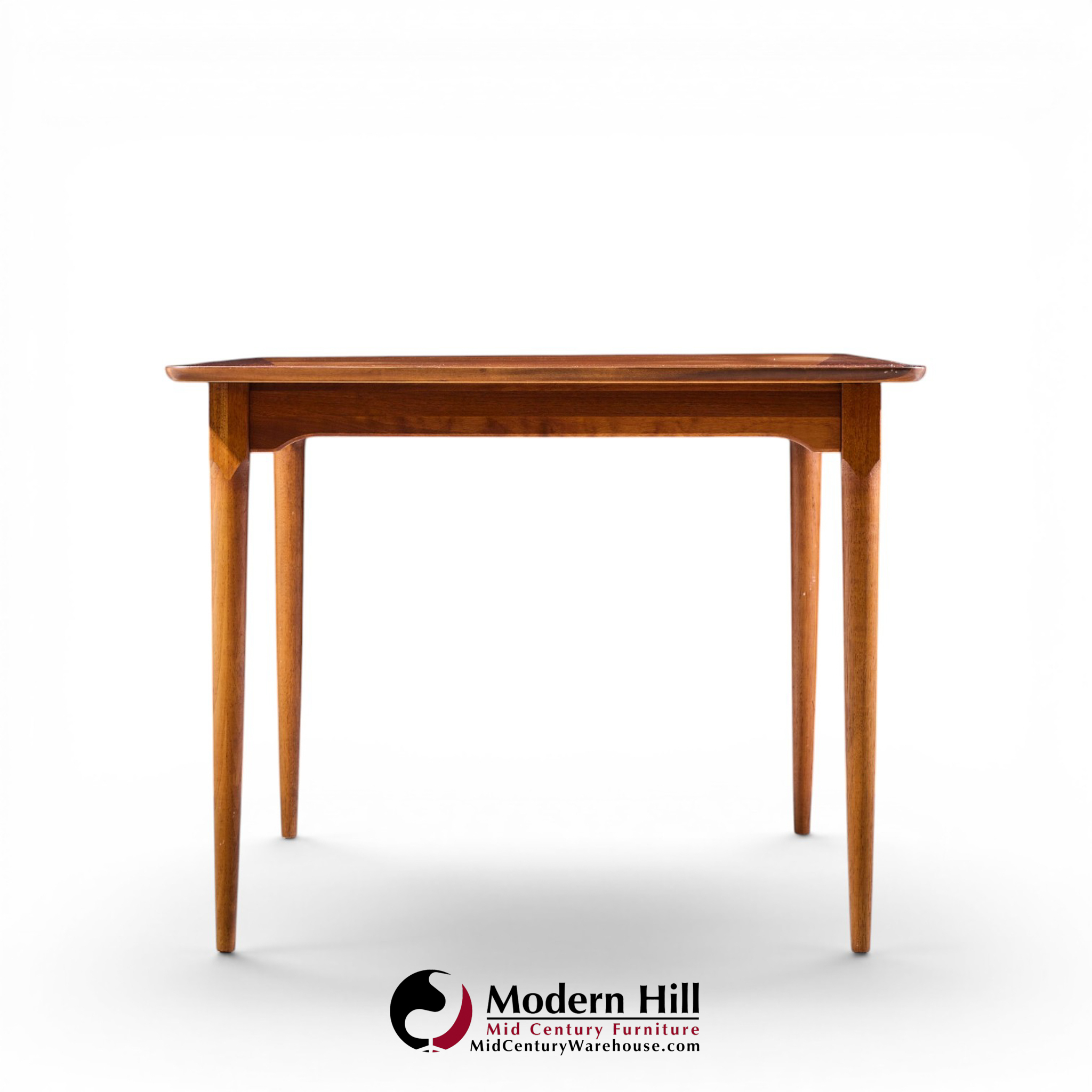 ramseur mid century walnut expanding dining table with 3 leaves