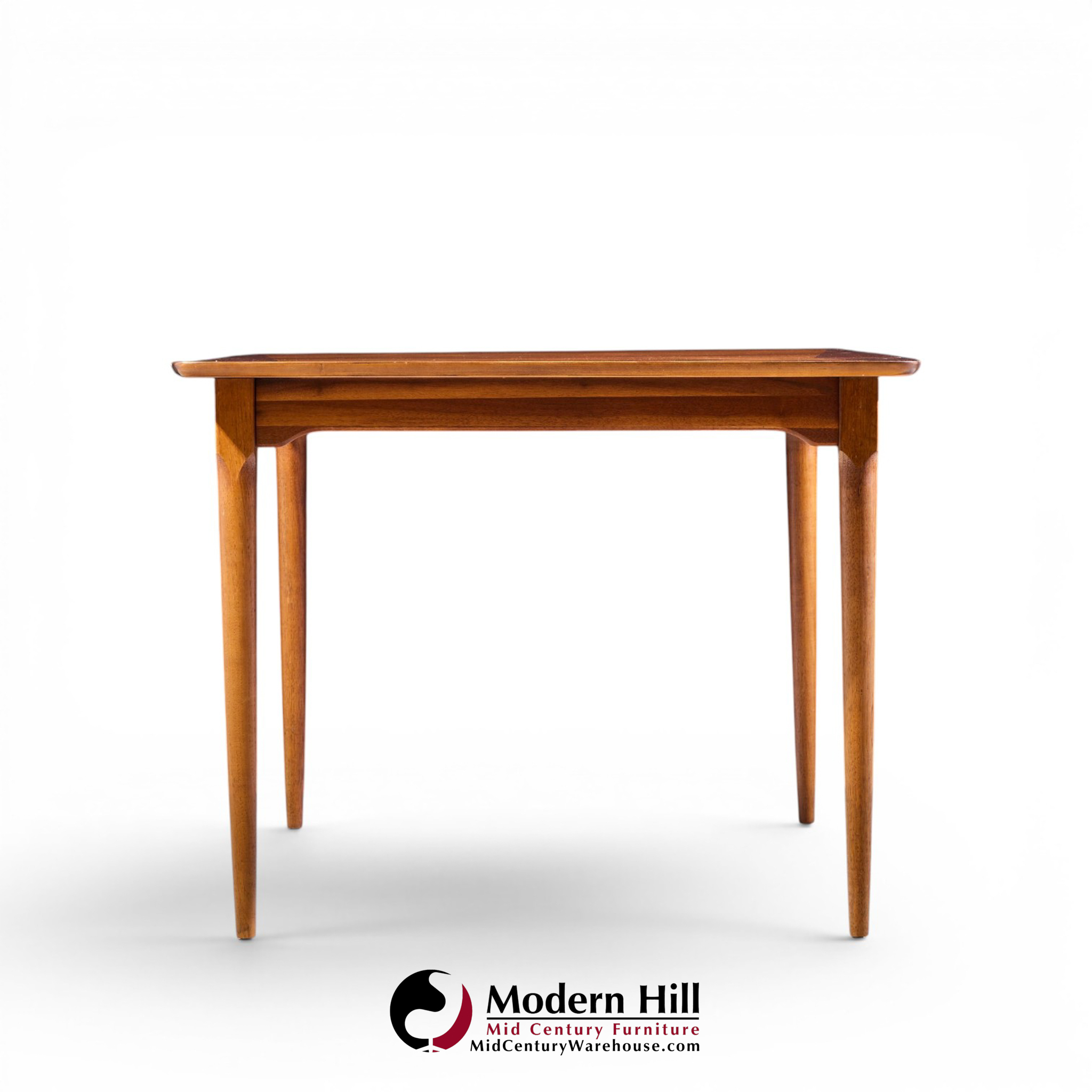 ramseur mid century walnut expanding dining table with 3 leaves