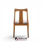 ramseur mid century walnut and cane dining chairs - set of 6