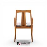 ramseur mid century walnut and cane dining chairs - set of 6