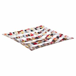 renato foti 2006 large fused glass tray