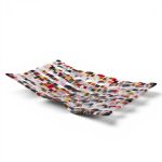 renato foti large fused art glass tray