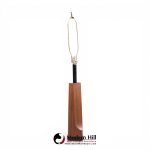 richard barr for laurel mid century walnut table lamps - pair